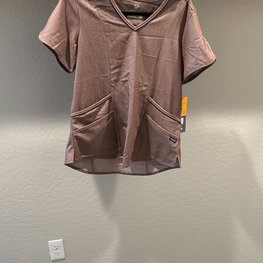 Heather Brown scrub top